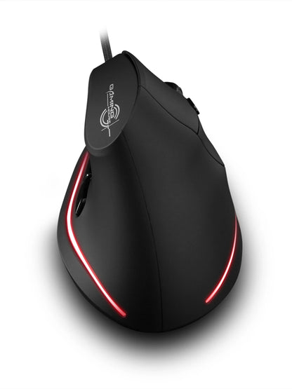 Zelotes T-20 Wired Vertical Mouse Ergonomic Rechargeable 6-key DPI Adjustable Computer Office/Gaming Mouse