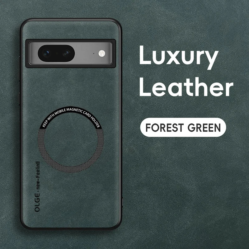 Magnetic Retro Leather Soft Case For Google Pixel 7 Pro 7A Pixel7 Pro Google7A Wireless Charging Phone Case Cover