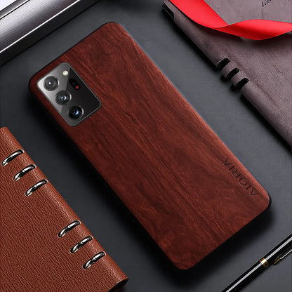 Case for Samsung Galaxy Note 20 Ultra Note 10 9 Plus Lite 5G funda bamboo wood pattern Leather cover for galaxy note 20 10 case