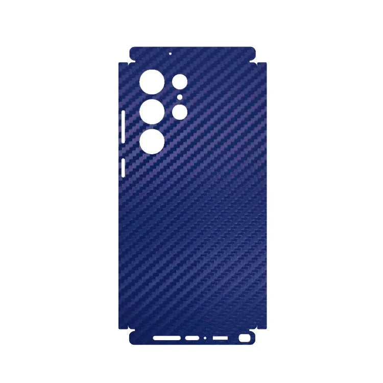 3D Carbon Fiber Skin Grain Full Body Phone Sticker For SAMSUNG GALAXY S25 S24 + S23 Ultra S23 Plus S22 A55 Back +Sides Wrap Film