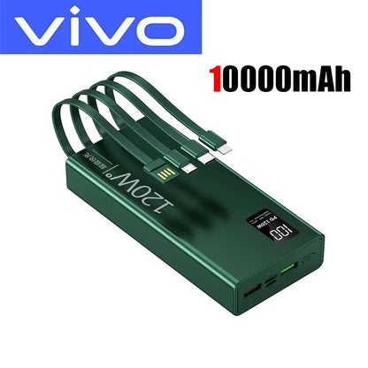 VIVO 4 in 1 Power Bank 120W 500000mAh High Capacity With Cables Super Fast Charging Portable Charger For iPhone Samsung 2026