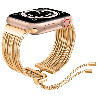 Strap For Apple Watch Band 49mm 45mm 41mm 44mm 40mm 42mm 38mm Women Steel Chain Bracelet IWatch Ultra SE Series 8 7 6 5 4 3 2 1