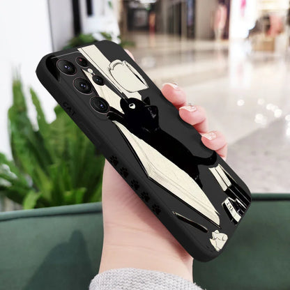 Naughty Cat Phone Case For Samsung Galaxy S25FE  S24 S23 S22 S21 S20 Ultra Plus FE S10 Note 20 ultra 10 9 Plus Cover