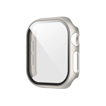 Tempered Glass+Case for Apple Watch Ultra 4 3 2 49 45 41 40 44 42 46mm PC Bumper Protector cover For iWatch 12 11 10 SE 9 8 7 6