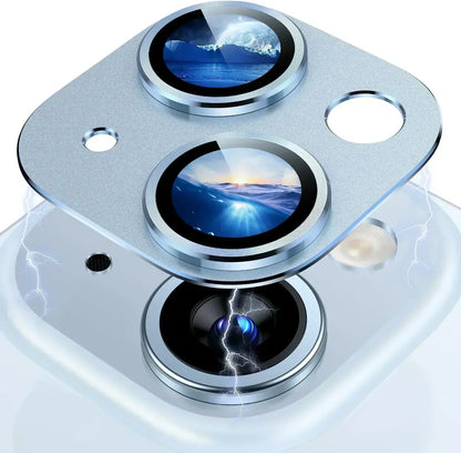 Titanium Black Metal Glass Camera Lens Screen Protector, Protection Cover For IPhone 15 16Pro Max, 14 Plus, 16, 15 Pro, 14Pro
