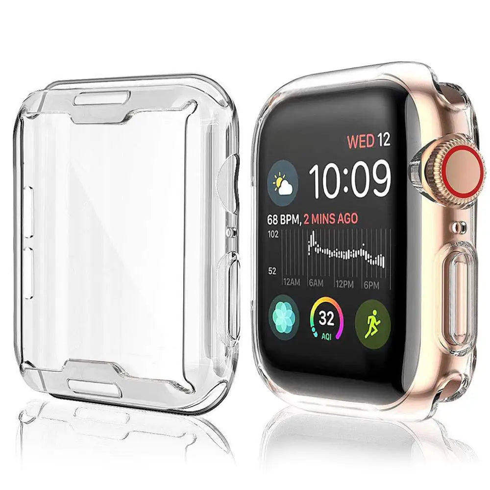 Cover For Apple Watch Ultra 3 2 1 49mm TPU Full Screen Protector Case iWatch Series 9 8 7 6 5 4 SE 45mm 41mm 44mm 40mm 42mm 38mm
