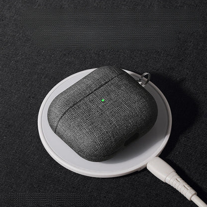 cloth grain Case For AirpPods Pro 2 Case for Airpods 4 3 AirPods 1/2 cover  Bluetooth Earphone Accessories Protect Machine ﻿