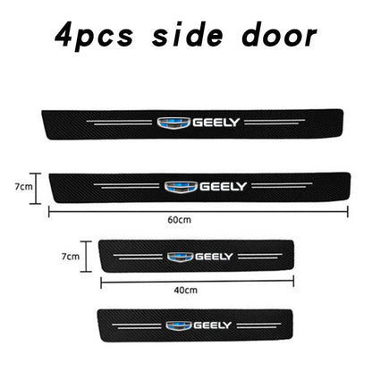 Car Door Sill Plate Protector Stickers For Geely geometry C Emgrand Gc6 Gx3 Ec7 Atlas Coolray Cross NL3 X6 GS car Accessories