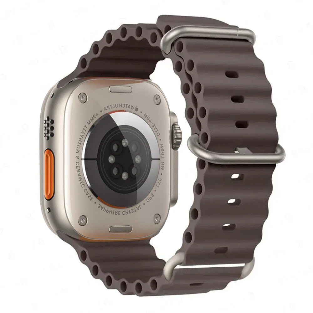 Ocean Band for Apple watch Ultra 3 Series 11 10 9 7 8 6 SE 49mm 45mm 46mm 42mm 44mm 40 41 Silicone bracelet correa iWatch Strap