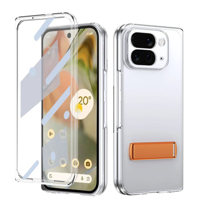 transparent acrylic Magnetic charging Cover For Google Pixel 10 Pro Fold bracket camera screen saver shockproof phone Case