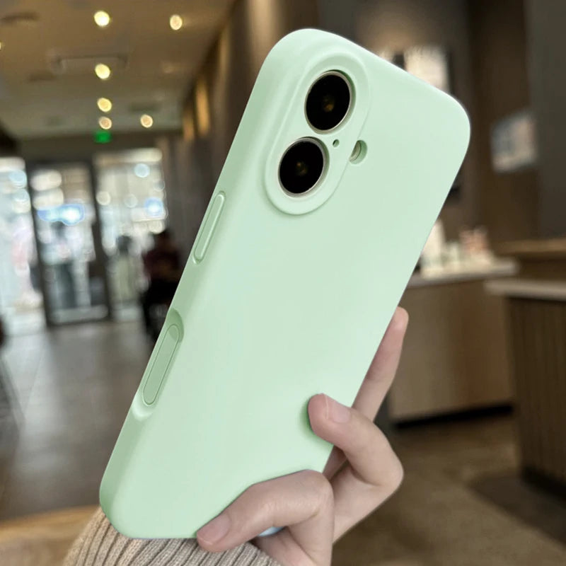 Luxury Original Lens Protection Soft Case for iPhone 17 16 15 14 13 12 11 Pro Max 15 14 Plus 16 17e Shockproof Cover Accessories