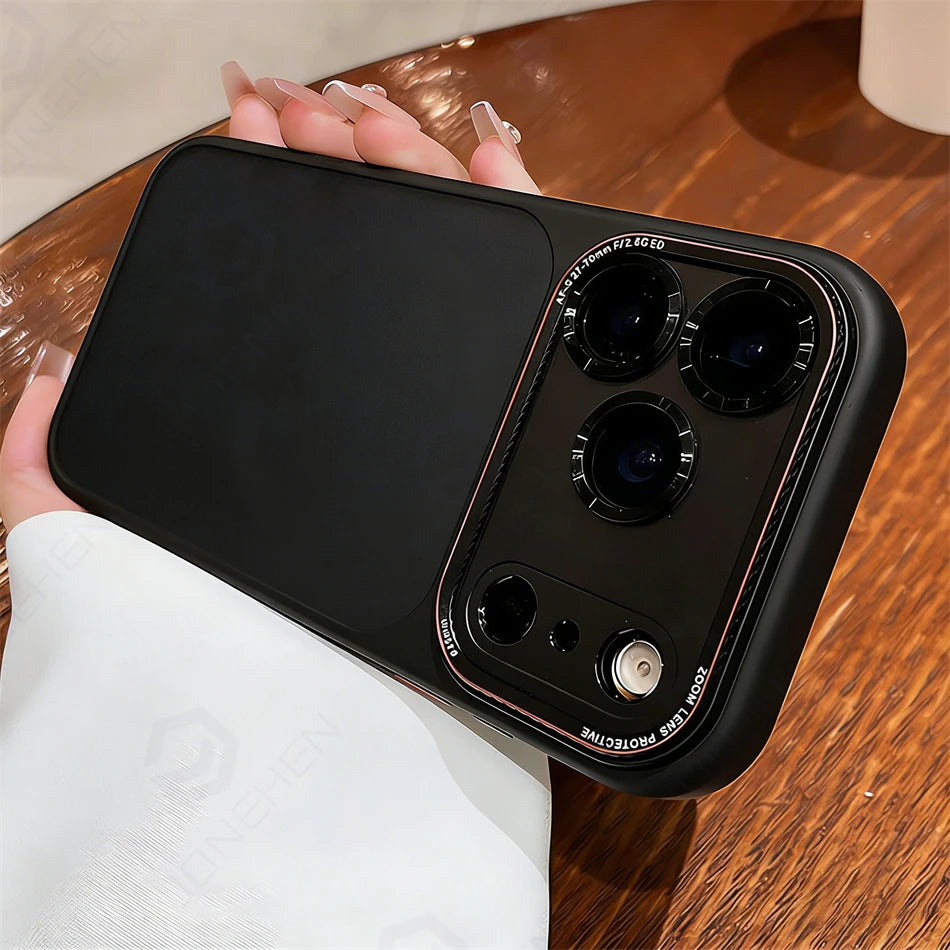 New Silicone Bumper Translucent Case For iPhone 17 18 Pro Max Orange Camera Lens Protection Shockproof Matte Clear Back Cover