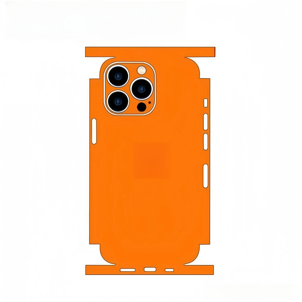 Plain Color Decal Skin for iPhone 13 14 15 16 17Pro Max Back Film Cover Wrap Rear Screen Protector Anti-scratch Durable Sticker