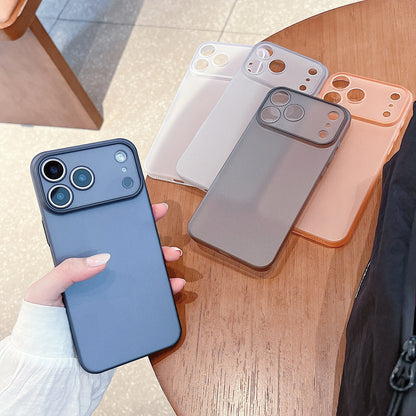 Original Ultra-thin Translucent Matte Case For iPhone 18 17 16 15 14 13 Pro Max Protect Camera Button Shockproof Hard PC Cover