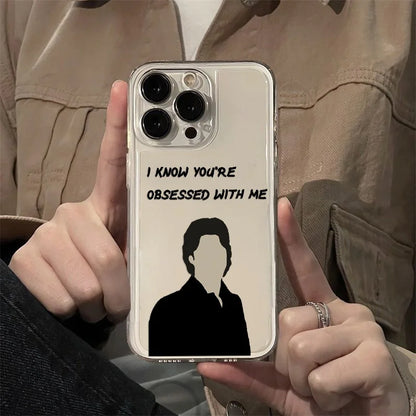 The Vampire Diaries Damon Phone Case For iPhone 17 16 15 11 12 14 13 Pro Max Mini X XS XR 7 Plus 16E Air Shockproof Cover Fundas