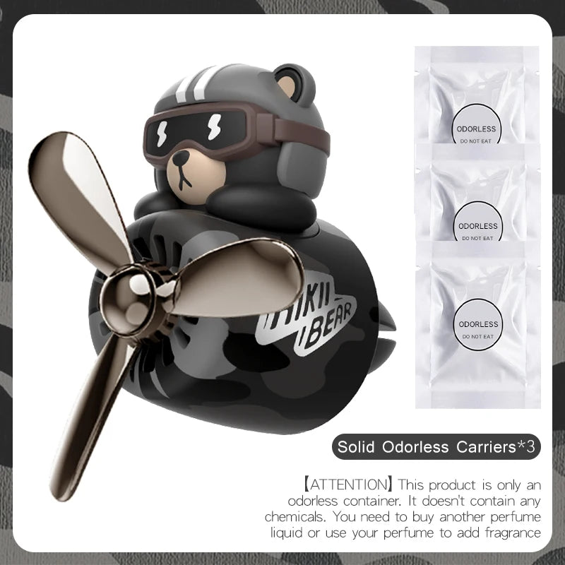 No perfume DIY fragrance cute duck pilot car air fresheners vent clip aroma diffuser interior accessories decorations ornaments