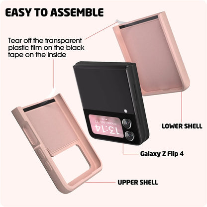 Luxury Liquid Silicone Ring Holder Magnetic Bracket Phone Case For Samsung Galaxy Z Flip 3 4 5 6 7 8 Flip8 Flip7 5G Back Cover