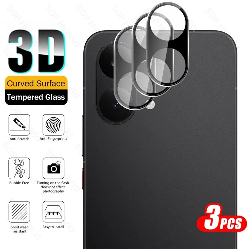 3-1Pcs 3D Curved Tempered Glass Camera Protectors Cap for Poco X8 Pro Max Poko Little X8Pro ProMax X8ProMax 5G 9H Rear Lens Film