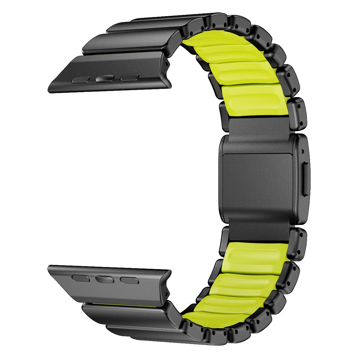 Stainless Steel+Silicone Magnetic Strap for Apple Watch Ultra 3/2 49mm Series 11 10 46mm Band for Iwatch 9 8 7 6 SE 5 45mm 44mm
