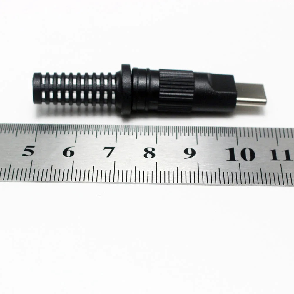 USB 3.1 24Pin Type-C Male 5 Solder Joints For Mobile Phone Fast Charging 3A C TO C With CC Solder Pad Repair DIY Data Plug