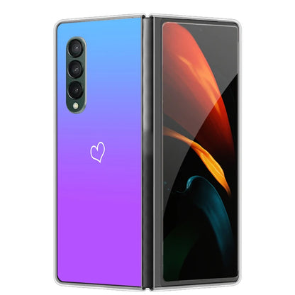Case For Galaxy Z Fold 7 6 5 3 4 2 Transparent Hard Folding Luxury Painted For Samsung Z Fold 7 Fold Special Fold2 Clear Cover