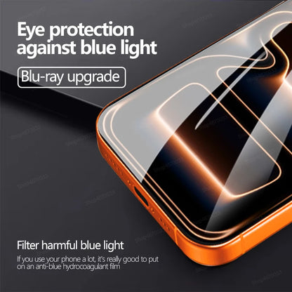 1-5PCS Full Cover Hydrogel Film For iPhone 17 Pro Max 17 Air 13 15 16 14 12 11 Pro Max Plus Mini 16e Screen Protector Soft Cover