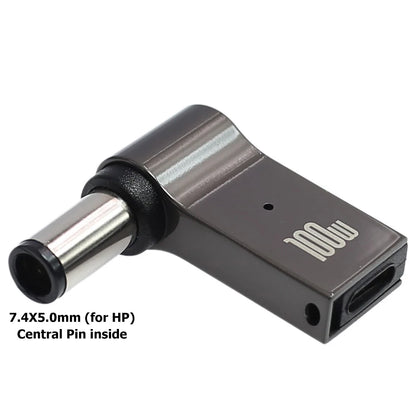 100W USB Type C Fast Charging Adapter Plug Connector Universal USB C Laptop Charger Converter for Dell Asus Hp Acer Lenovo