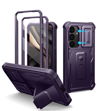 Dexnor For Samsung Galaxy S25/S25 Plus/S25 Ultra /S25 Edge 2025Case Full Body Shockproof Camera Cover &Built-in Screen Protector Kickstand