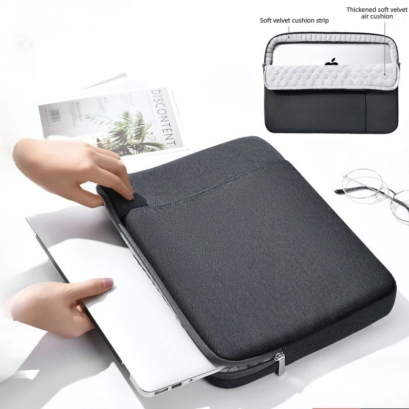 360° Plush Airbag Protection Laptop Bag Sleeve for Macbook Air 12-17.3Inch Tablet Computer Bag Lenovo Asus HP Dell Laptop Case
