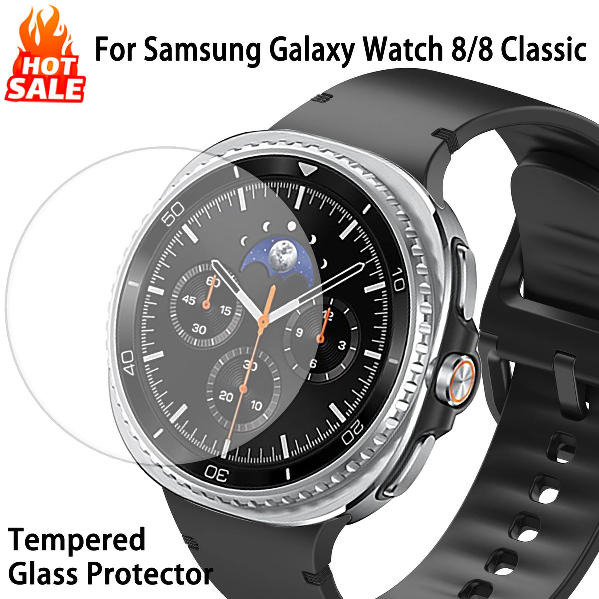 Tempered Glass Protector For Samsung Galaxy Watch 9 8 44mm 40mm HD Screen Protector Galaxy Watch 8 Classic 46mm Accessories