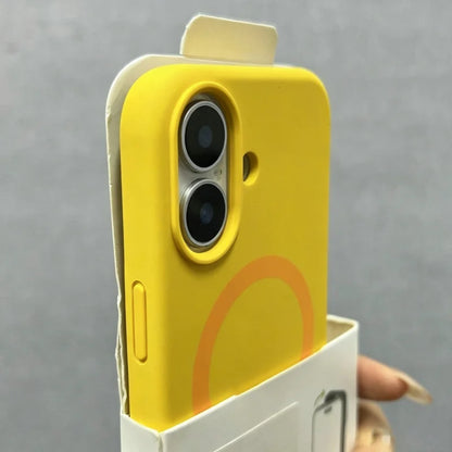 Original Liquid Silicone Magnetic Fluorescent Case For iPhone 17 16 Pro Max Candy Smooth Soft Armor Wireless Charge 17PM Cover