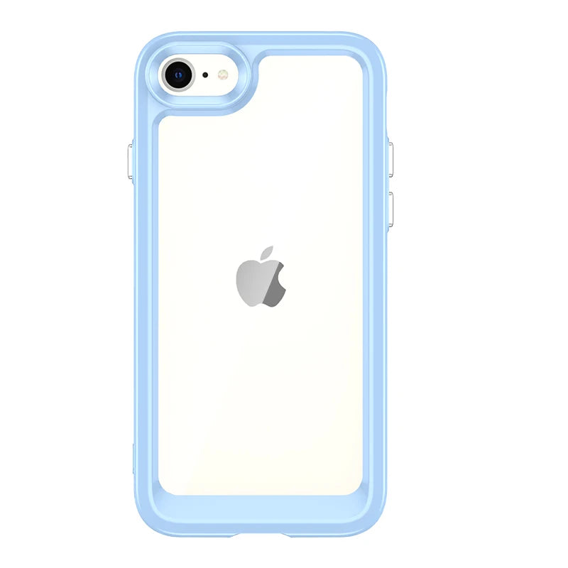 For iphone 17e Case For iphone 17e 16e Cover Coque Funda Hard Translucent Soft Frame Clear Back Phone Case iphone 17e