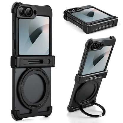 Eary for Samsung Galaxy Z Flip 8 7 6 Case for MagSafe 360° Rotatable Magnetic Kickstand Ultra-Thin Shockproof Protective Cover