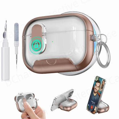 Cute Cover for AirPods 3 Pro 3/Airpod 4【 Compatible with MagSafe】Auto-Open Secure Lock Stand Cover for AirPods 5 2026 Earbuds