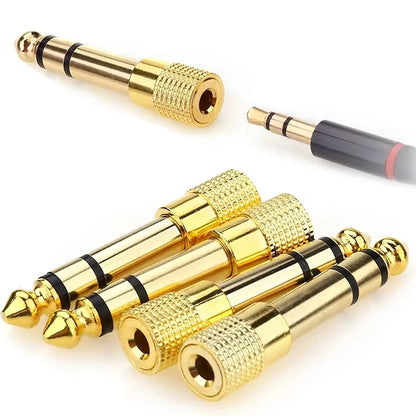 1PC Speaker Connector 6.35mm Male to 3.5mm Female Audio Connector 3.5 Jack Aux Cable for Speaker Guitar Jack
