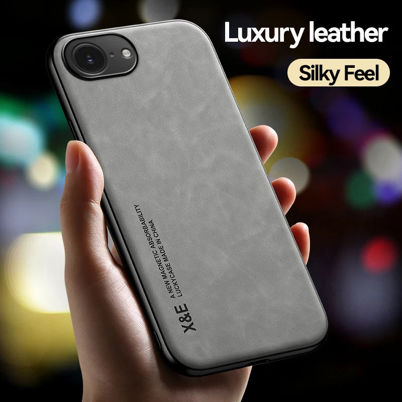 Magnetic Leather Case For iPhone 16E 17E iPhone16E iPhone17E 5G Shockproof Silicone Soft Case Cover