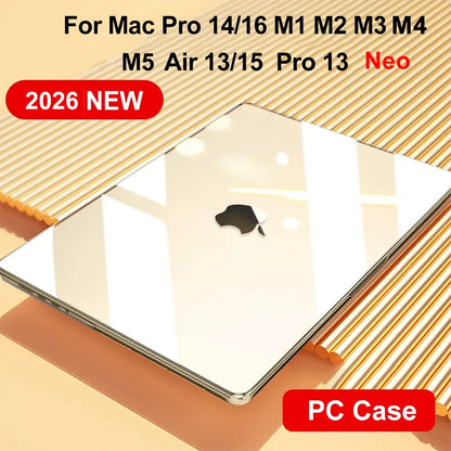 Laptop Cases for Macbook Pro 14 Case M5 M2 2026 Neo A18 Pro 16 Cover M3 M4 M1 Mac Book Air 13 Case 2026 13.6 Air 15.3 Funda