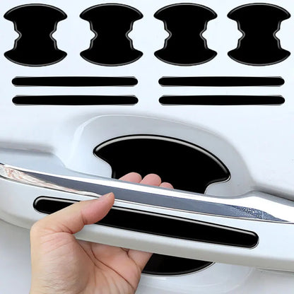 8PCS Car Door Handle Protective Film Door Handle Bowl Anti Scratch Protector Car Paint Protective Decorative Stickers