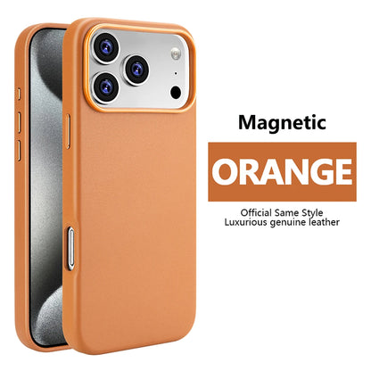 Magnetic PU Leather Phone Case For iPhone 18 17 Pro Max 16 15 14 Plus 13 Air For Magsafe Wireless Charging Shockproof Cover