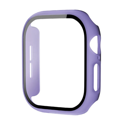 Tempered Glass+Case for Apple Watch Ultra 4 3 2 49 45 41 40 44 42 46mm PC Bumper Protector cover For iWatch 12 11 10 SE 9 8 7 6