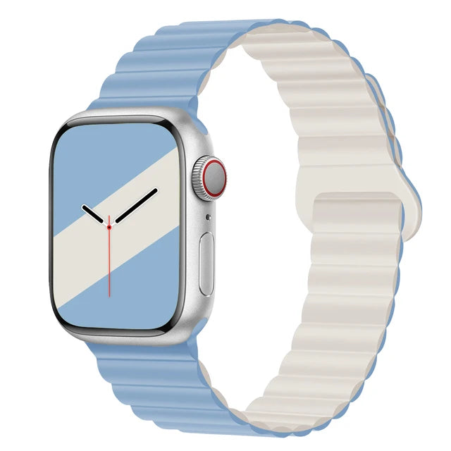 Magnetic Strap For Apple Watch Band 46mm 45mm 49mm 40mm 42mm 41mm Silicone Sport Bracelet iWatch Series Ultra 10 9 6 7 8 SE 44mm