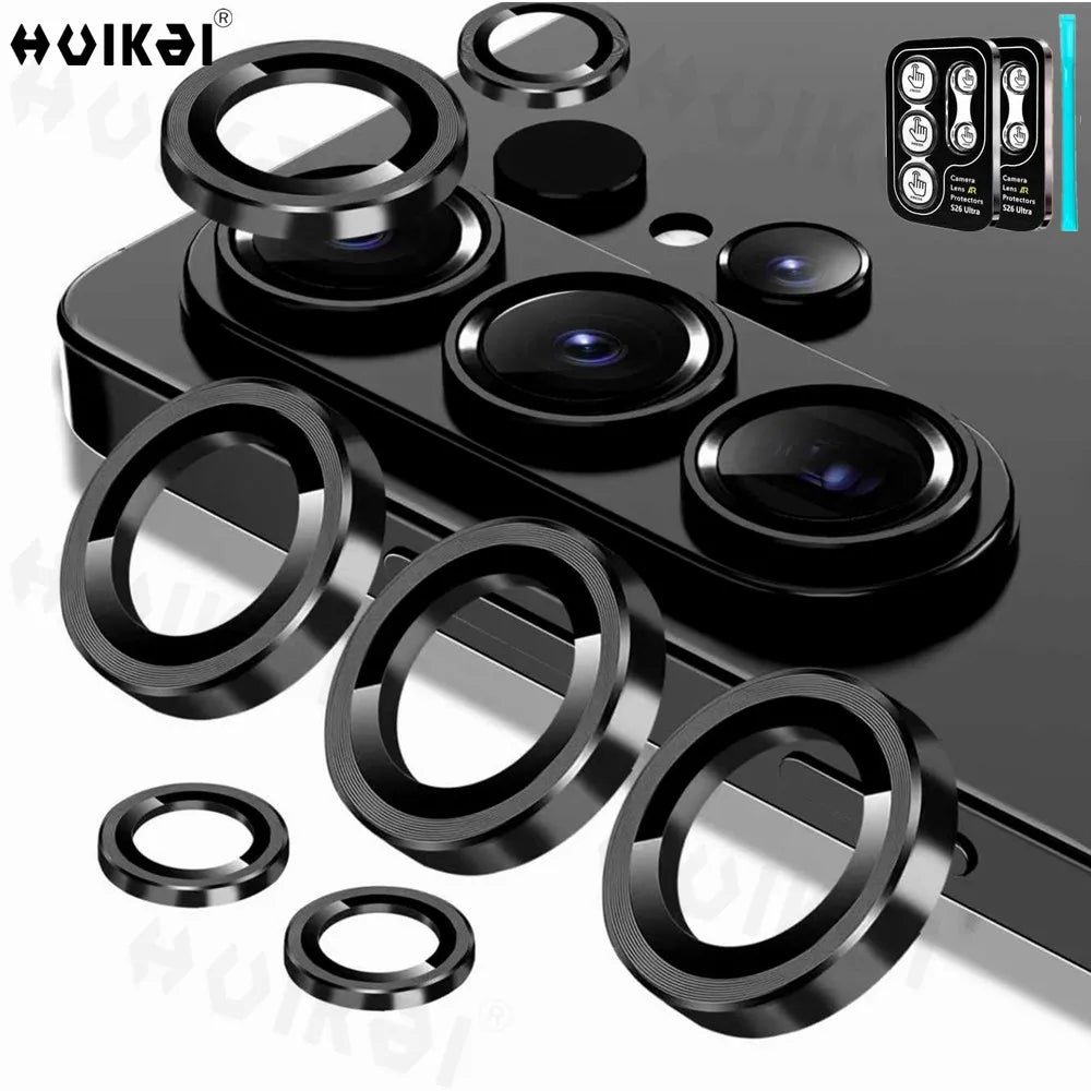 2 PCS For Samsung Galaxy S26 Ultra S25 Plus S24 Camera Lens Protector Tempered Glass Camera Cover Screen Protector Metal Scratch