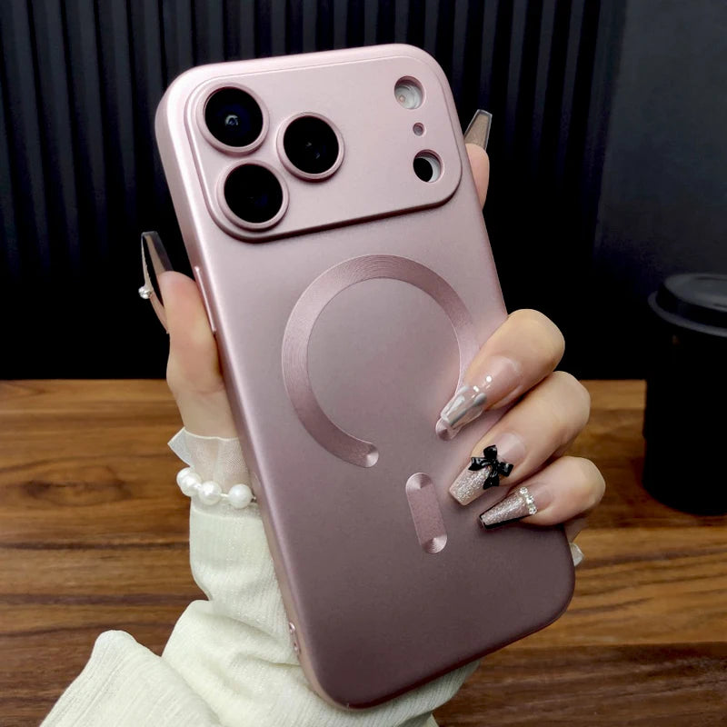 Soft TPU Case For iPhone 17 16 15 14 13 12 11 Pro Max 15Pro 14Pro 13Pro IPhone15 IPhone14 For Magsafe Mag Safe Charge Back cover