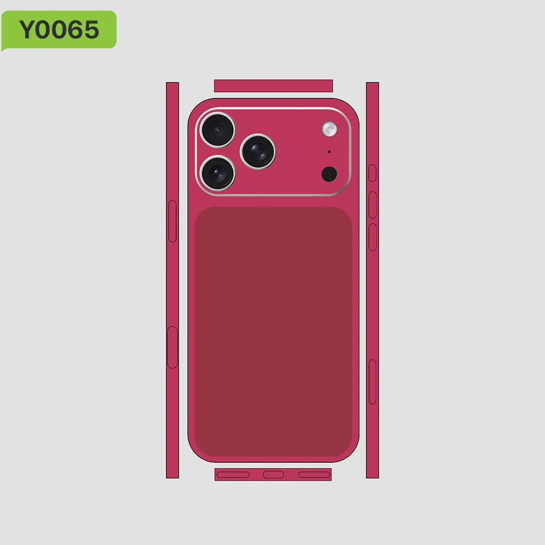 Plain color sticker For Apple iPhone 17pro MAX Full body Wrap Decal Skin Plain color Rear Protective Sticker Film