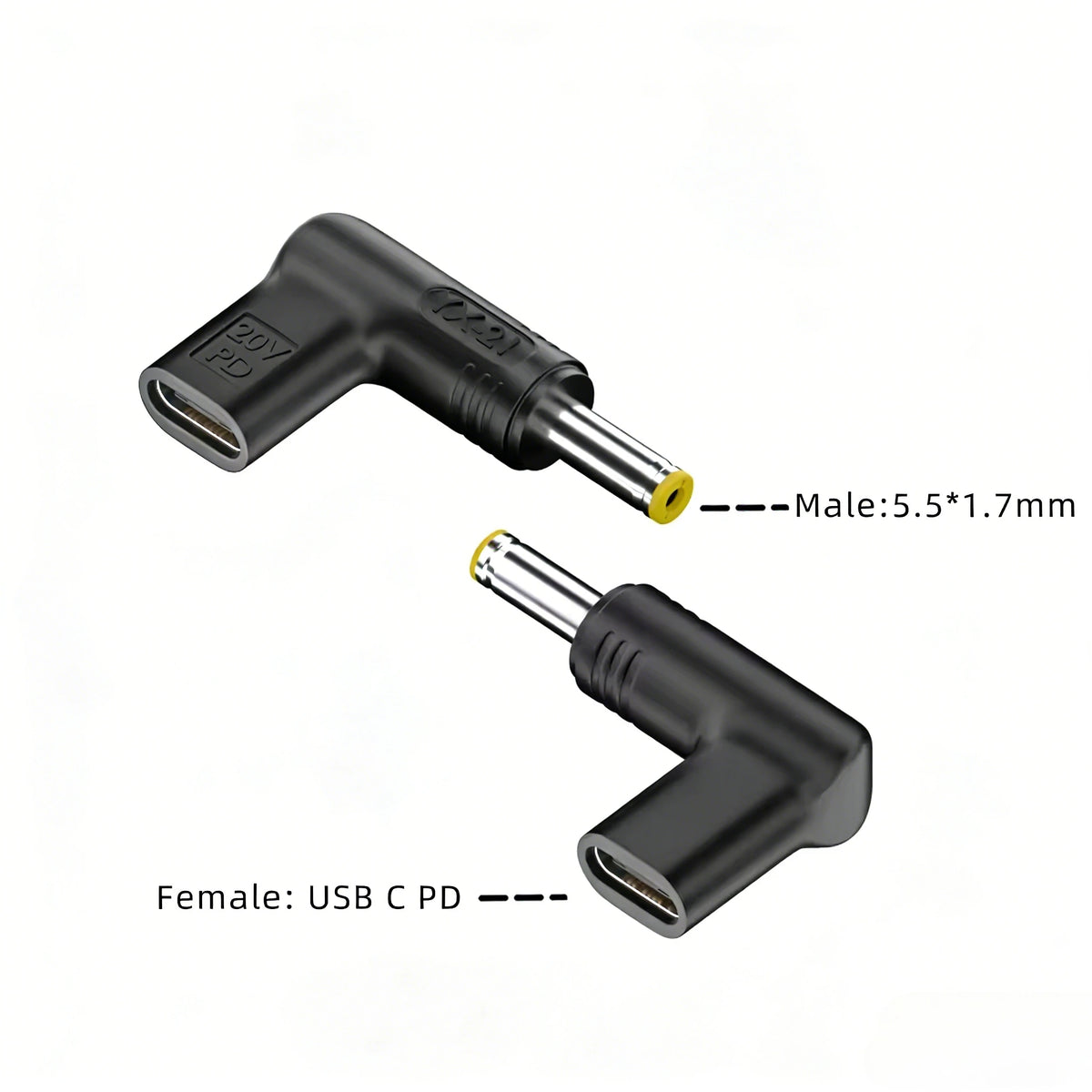 PD 100W Type C to Universal Laptop Charger Converter for Asus Lenovo Hp Dell Acer Samsung USB C Fast Charger Adapter Connector