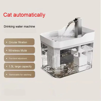 Automatic Filtered Circulating Pet Water Dispenser Large Capacity Cat Drinking Fountain Electric Cat Water Feeder Pet Water Bowl