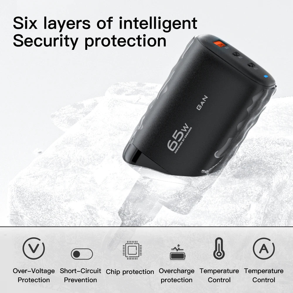 Essager 65W GaN USB Type C Charger For Laptop PPS 45W 25W Fast Charge For Samsung QC3.0 PD3.0 For iPhone14 13 Pro Phone Chagers