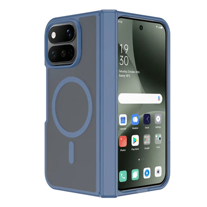 Case For Google Pixel 11 Pro Fold ELVEV Translusent Matte PC + Skin-friendly TPU Hinge Protection Magnetic Phone Cover