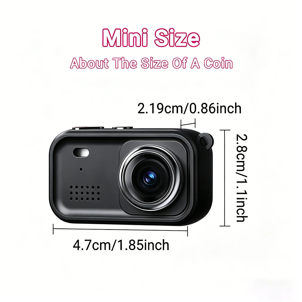 1080P Mini Thumb Camera 1.47 Inch Screen Camera Vlogging Portable Pocket Camera For Journey Carrying And Pet Camera