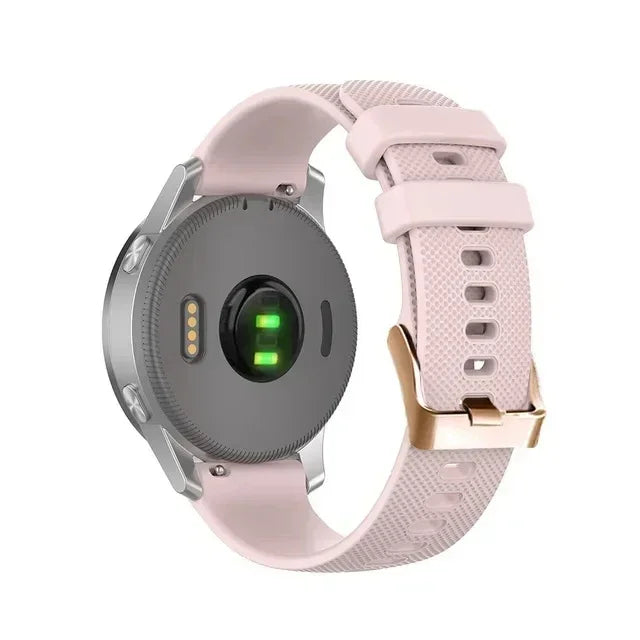 18 20mm Sport Watch Bracelet For Garmin Vivoactive4S 3S 2 3 Venu 3S 2S 2 Plus Strap Forerunner 255S 265S 645 245 PU Leather Band